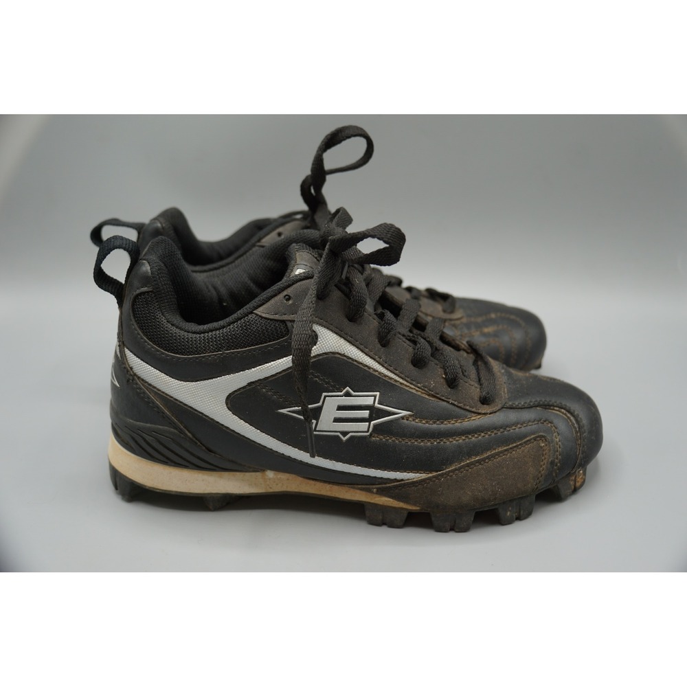 Easton Mens Baseball Cleats Black Silver Low Top Athletic Shoes Size 8.5‎ M33322